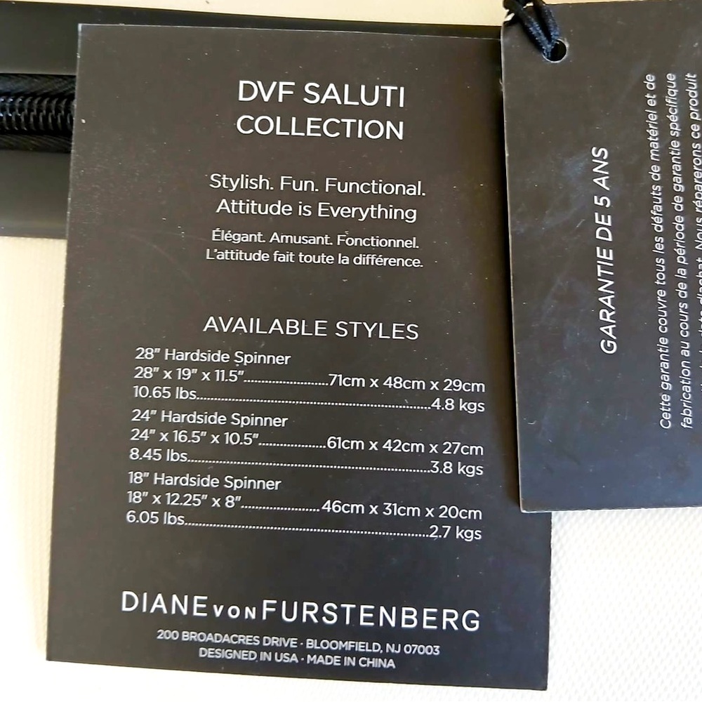 Diane von Furstenberg (DVF) Saluti Hardside Luggage collection Set 3pcs - Picture 14 of 15